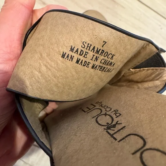 BOUTIQUE by CORKYS Black Shamrock Strappy Sandals - Picture 10 of 10